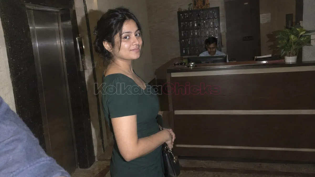 A hotel reception in Kolkata at night